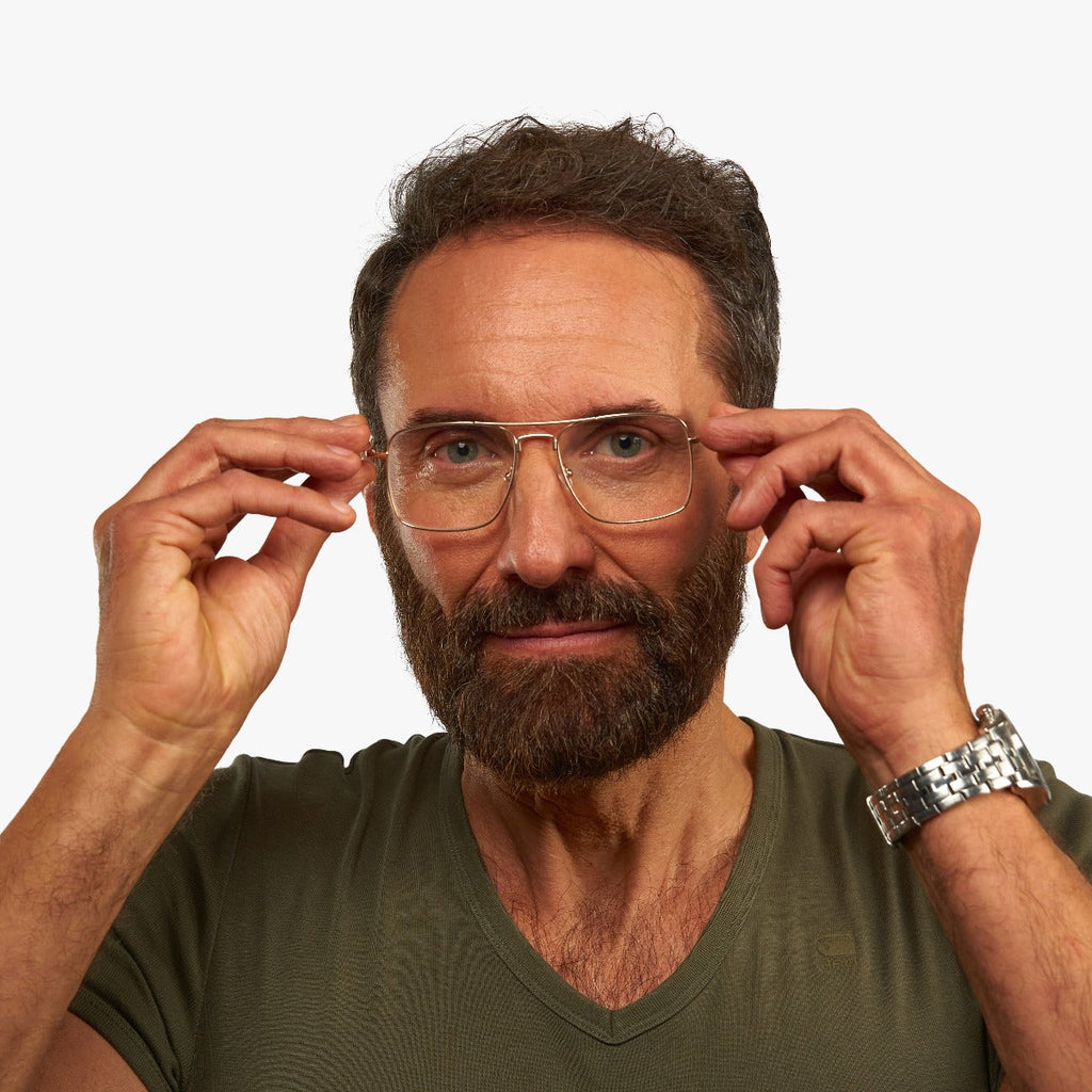 Men's Clarke Gold Leesbrillen - Luxreaders.be