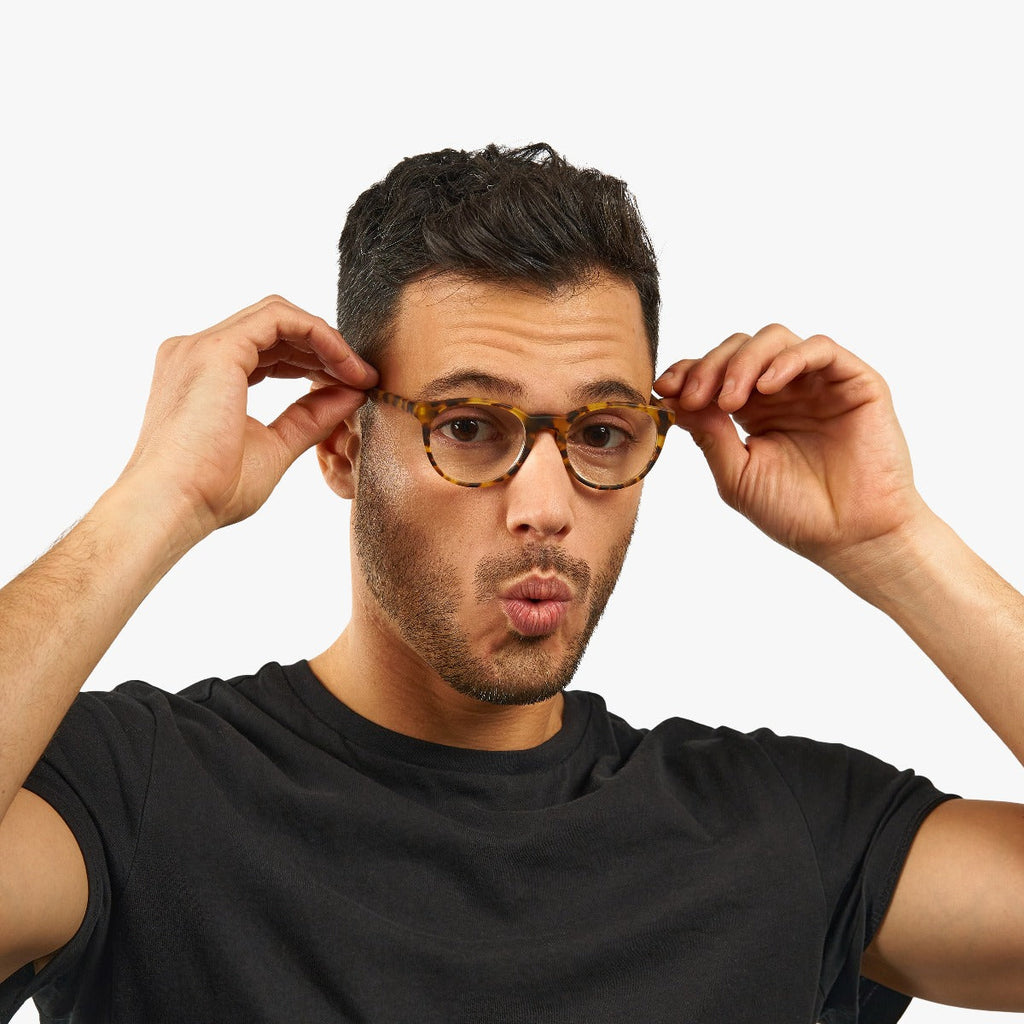 Men's Cole Light Turtle Blauw licht filter brillen - Luxreaders.be