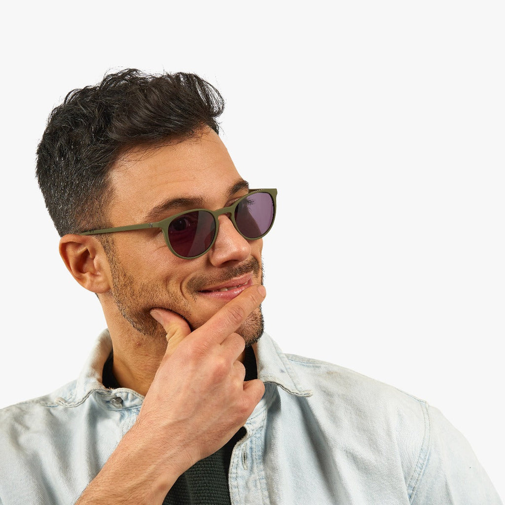 Men's Edwards Dark Army Zonnebrillen - Luxreaders.be