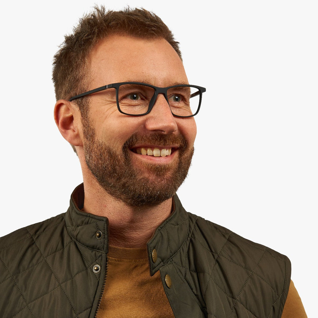 Men's Hunter Black Blauw licht filter brillen - Luxreaders.be