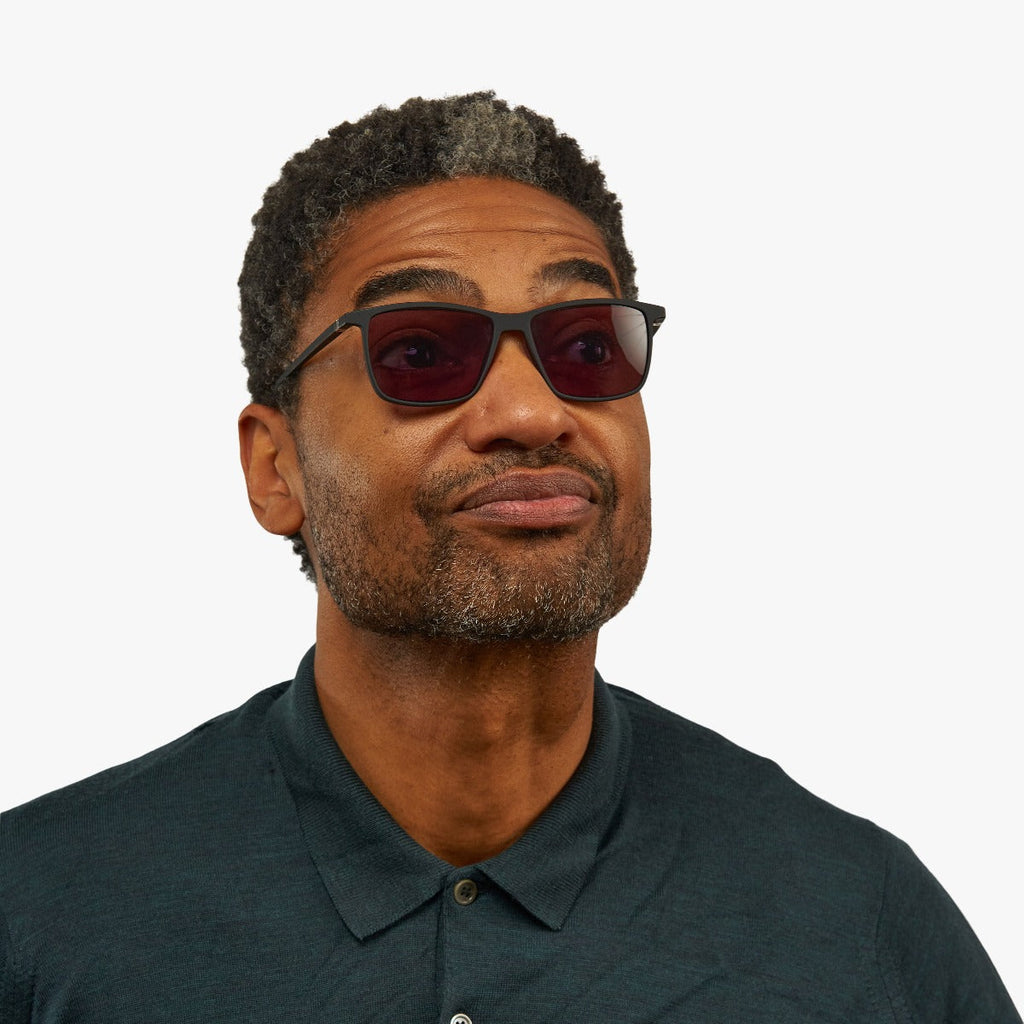 Men's Hunter Black Zonnebrillen - Luxreaders.be