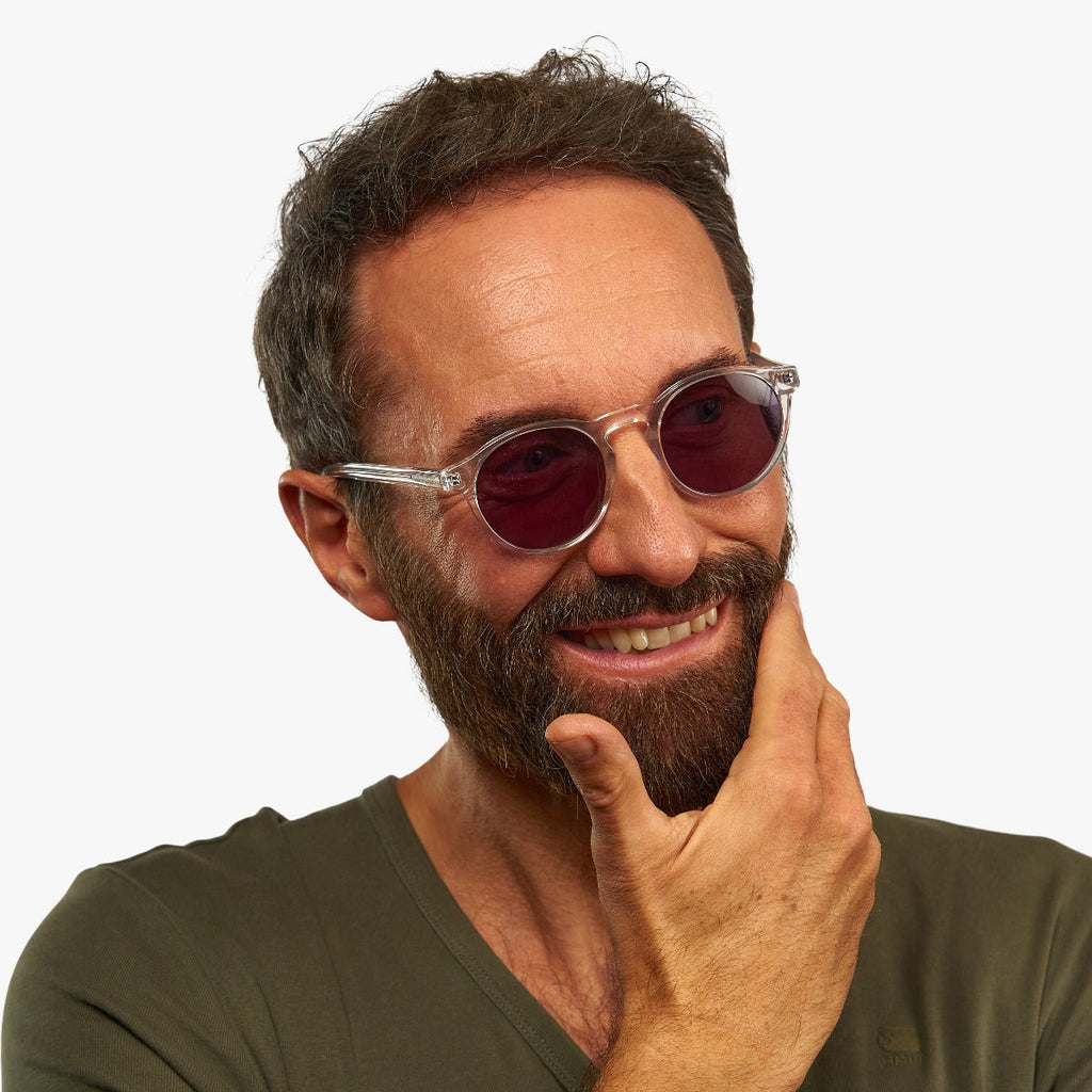 Men's Morgan Crystal White Zonnebrillen - Luxreaders.be