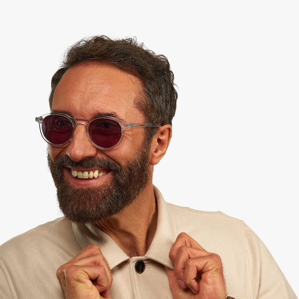 Men's Walker Crystal White Zonnebrillen - Luxreaders.be