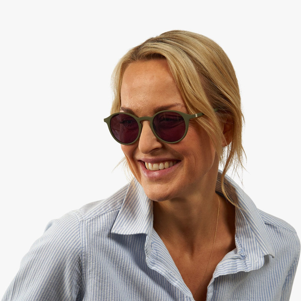 Wood Dark Army Zonnebrillen - Luxreaders.be