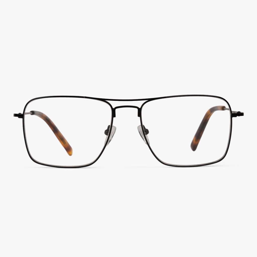 Kies Men's Clarke Black Blauw licht filter brillen - Luxreaders.be