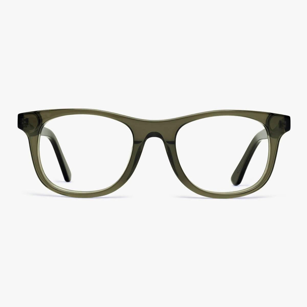 Kies Men's Evans Shiny Olive Leesbrillen - Luxreaders.be