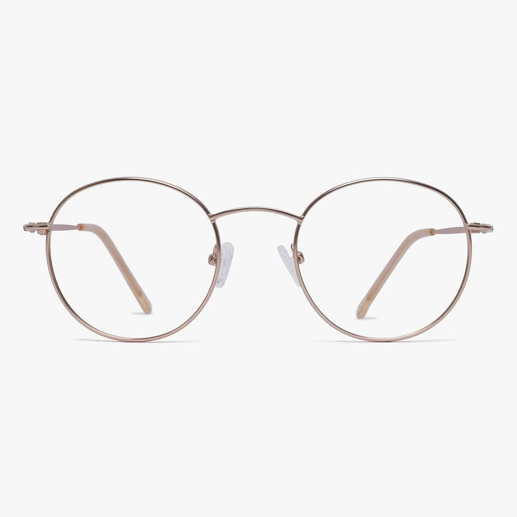 Kies Men's Miller Gold Blauw licht filter brillen - Luxreaders.be