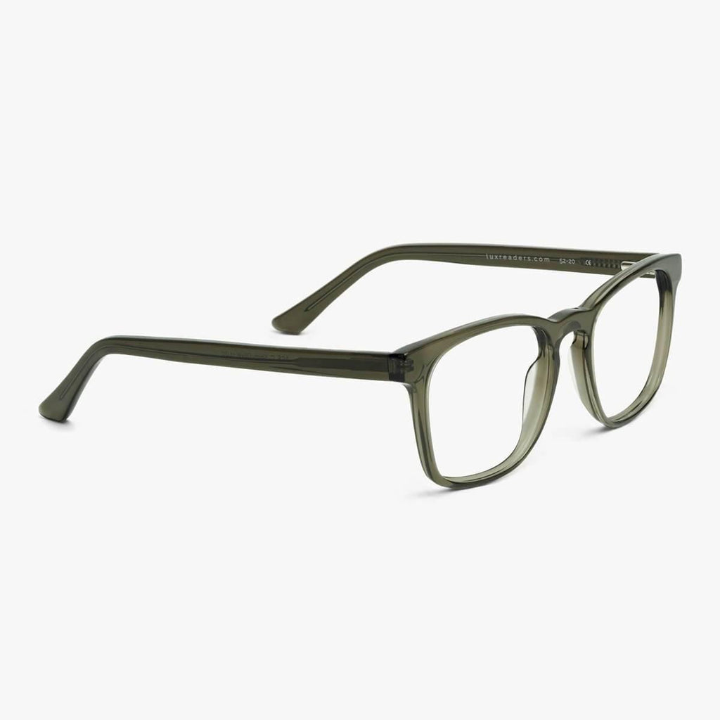 Men's Baker Shiny Olive Leesbrillen - Luxreaders.be