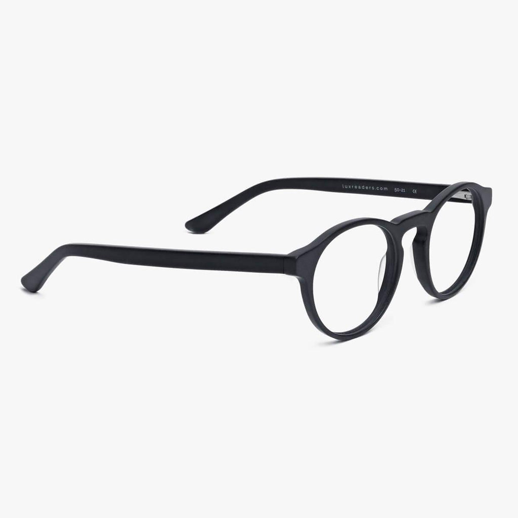 Men's Morgan Black Blauw licht filter brillen - Luxreaders.be