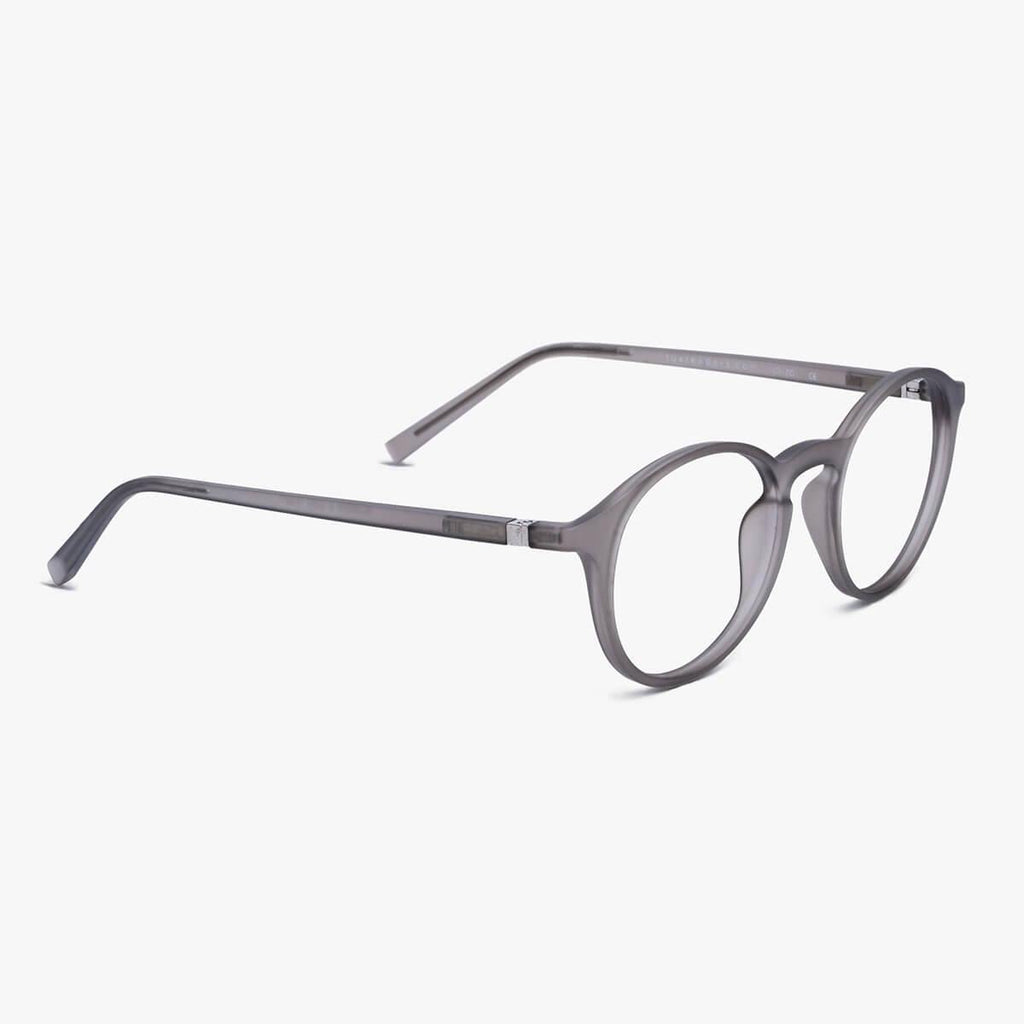Men's Wood Grey Blauw licht filter brillen - Luxreaders.be