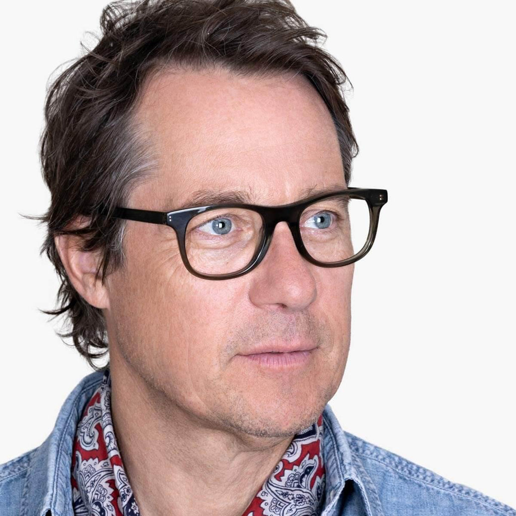 Men's Evans Shiny Olive Leesbrillen - Luxreaders.be