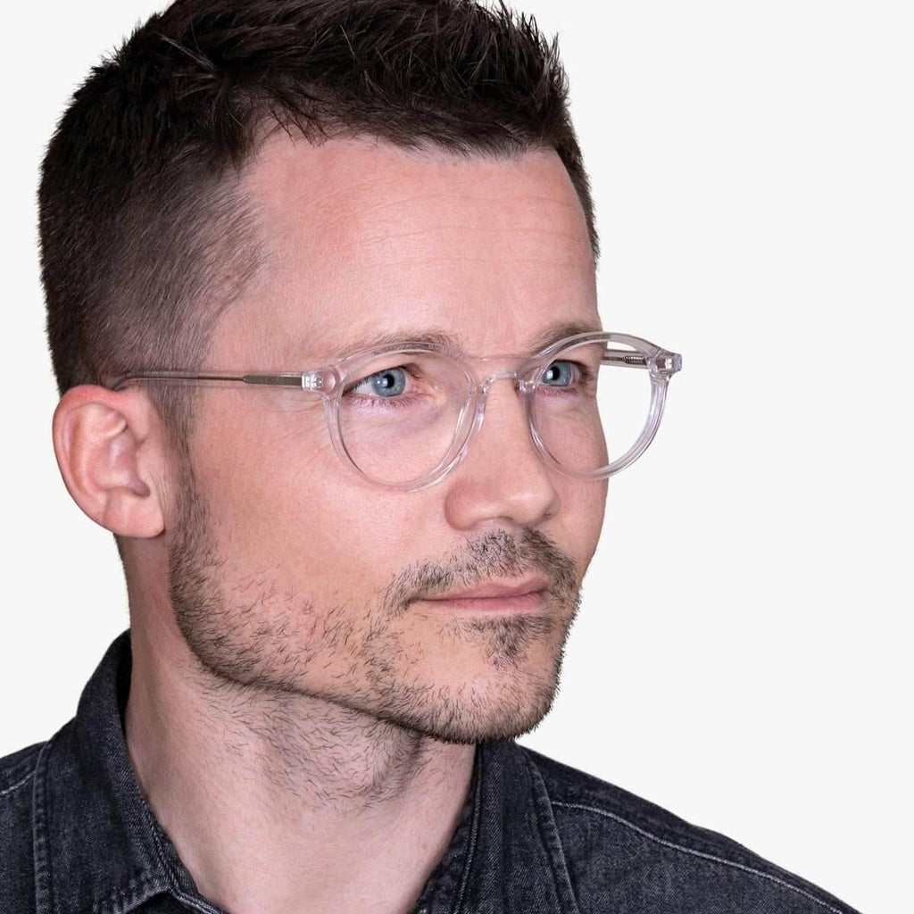 Men's Walker Crystal White Blauw licht filter brillen - Luxreaders.be