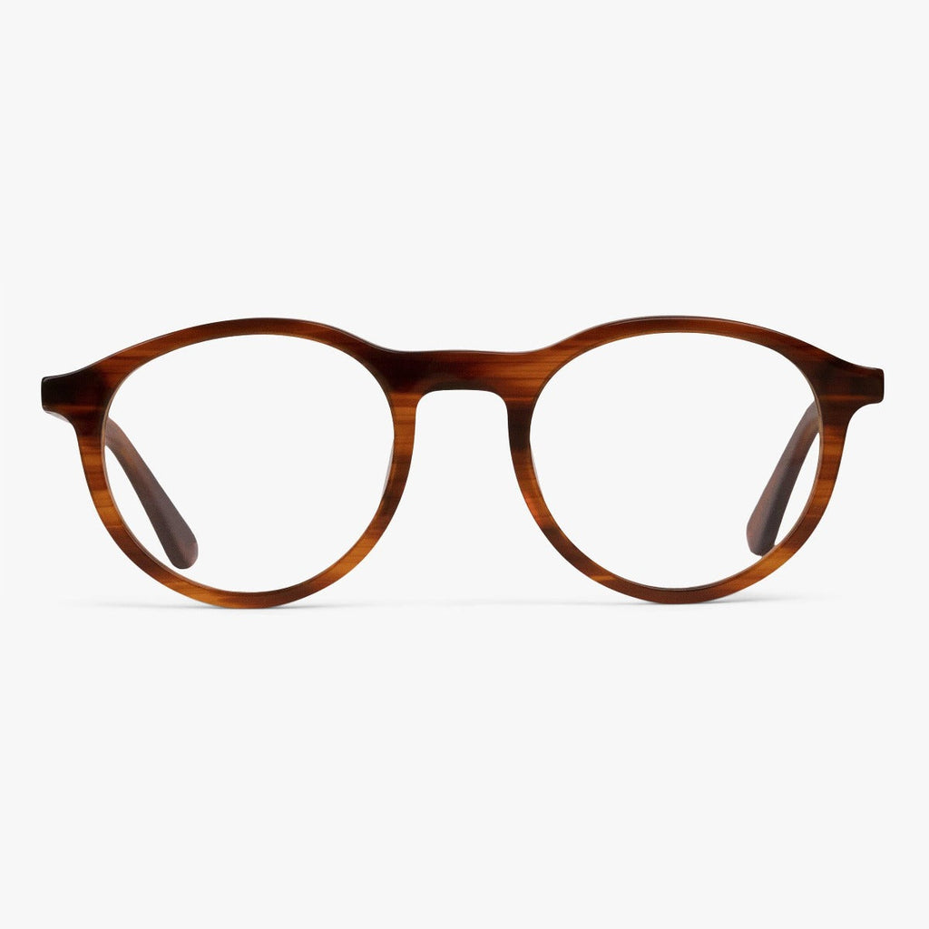 Kies Men's Walker Shiny Walnut Leesbrillen - Luxreaders.be